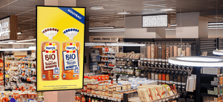 <p>A picture of a display powered by DoohYouLike</p>