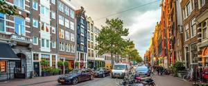 An Amsterdam street. The city is a hotbed of great DOOH, and not just when it's ISE.
