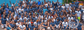 Shows off the Broadsign team + Broadsign's status as a top employer in Montreal
